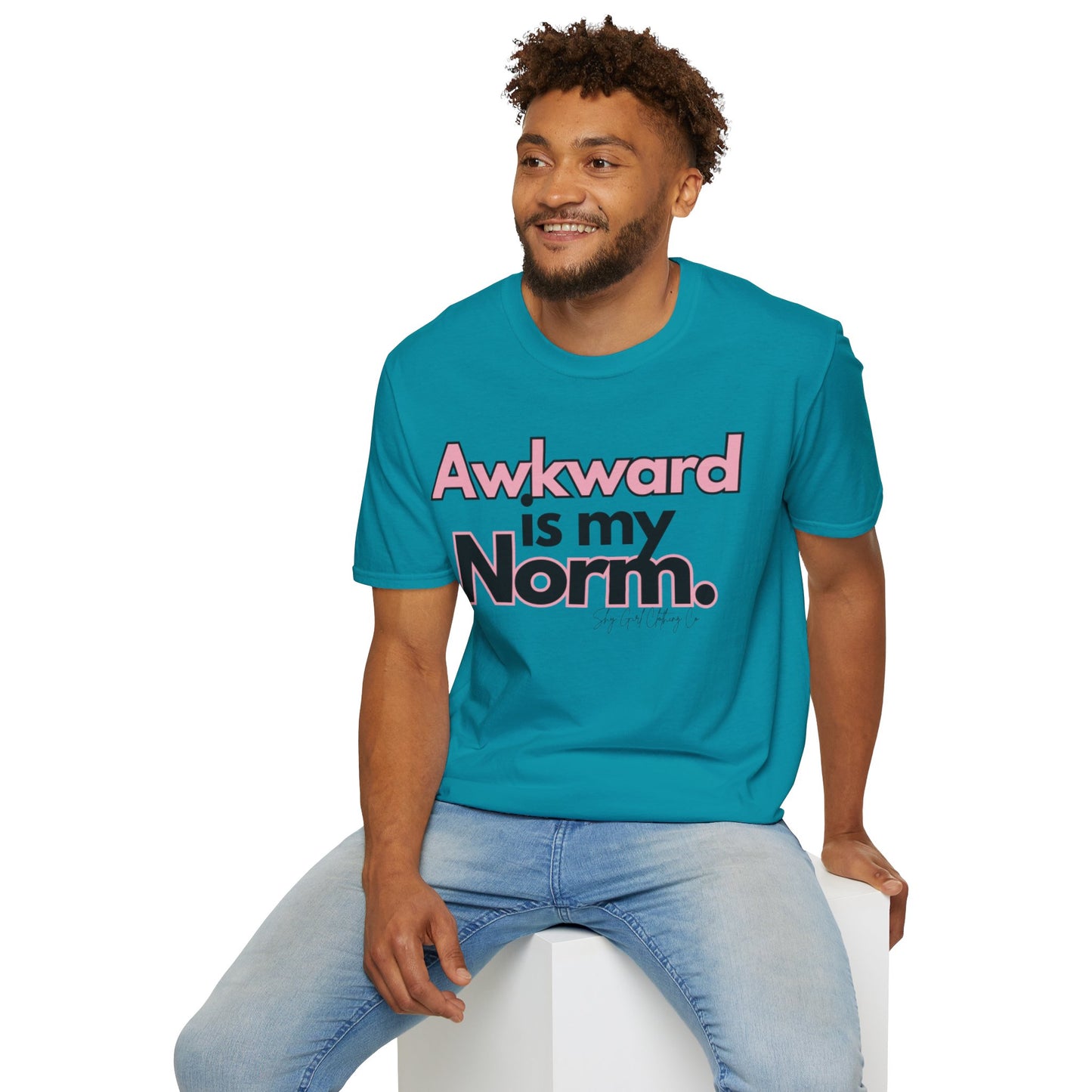 Awkward is my Norm Unisex Softstyle T-Shirt- Floral