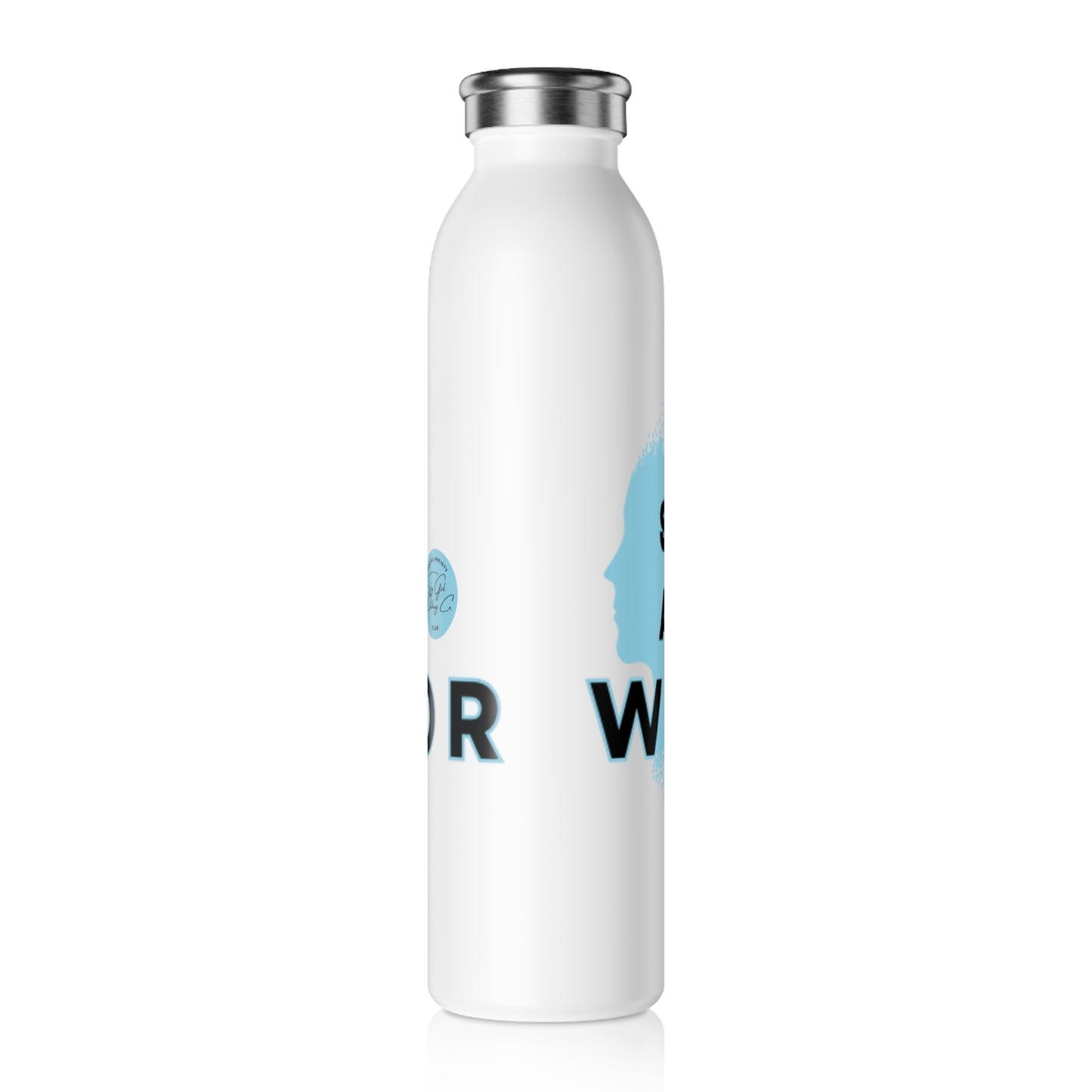 Social Anxiety Warrior Slim Water Bottle- Standard Logo