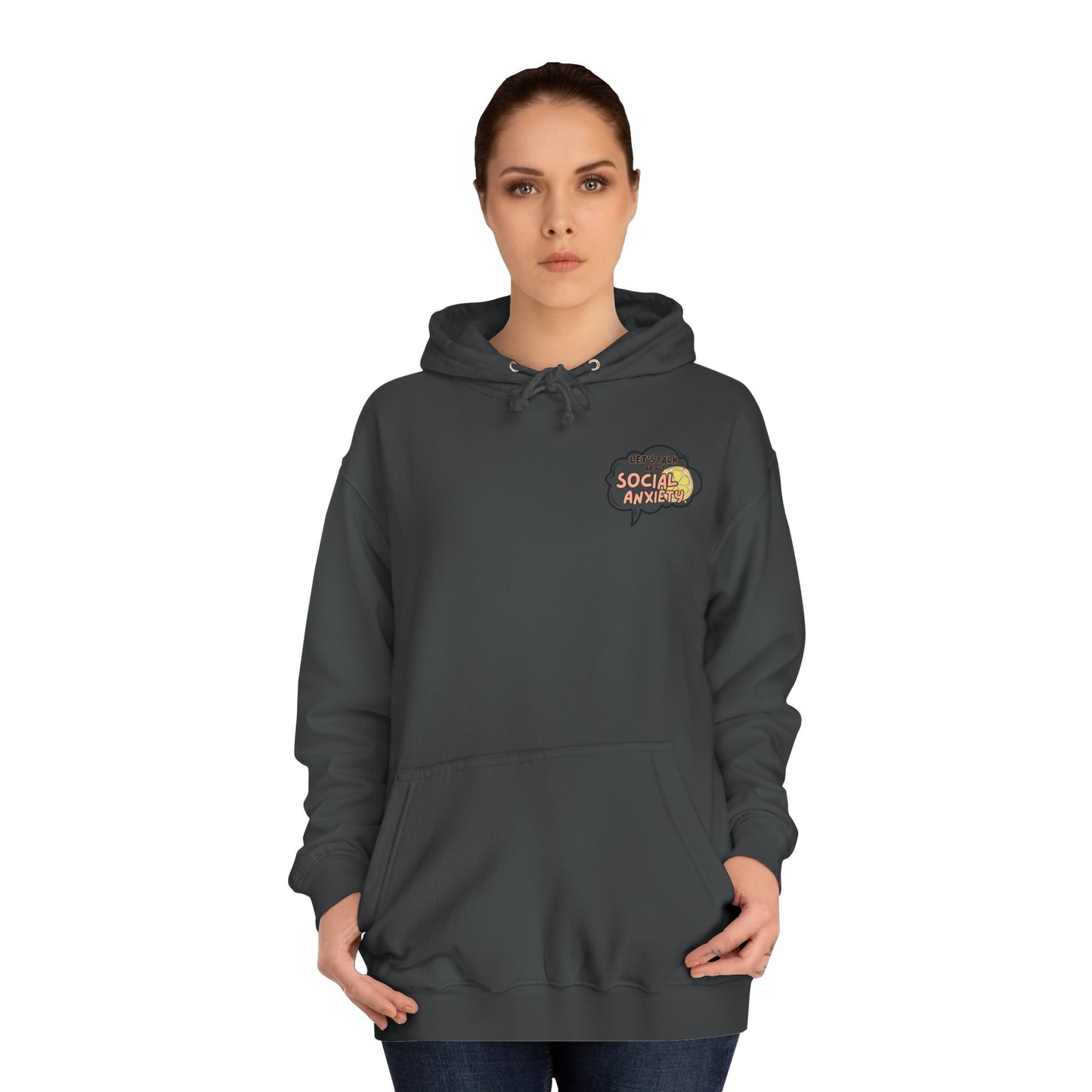 Let's Talk About S.A. Unisex College Hoodie- Small Logo