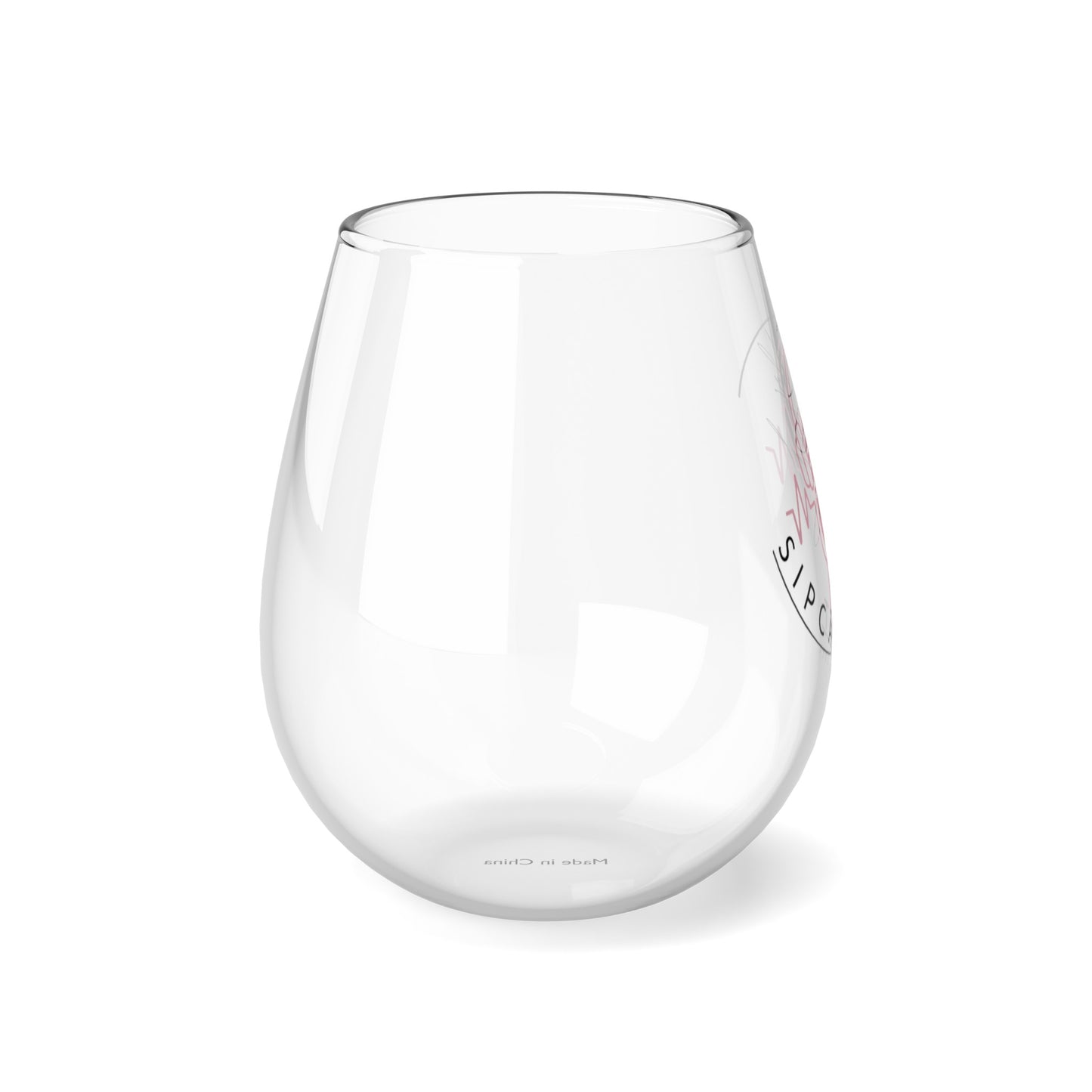 Shy Girl Sipcast Stemless Wine Glass, 11.75oz