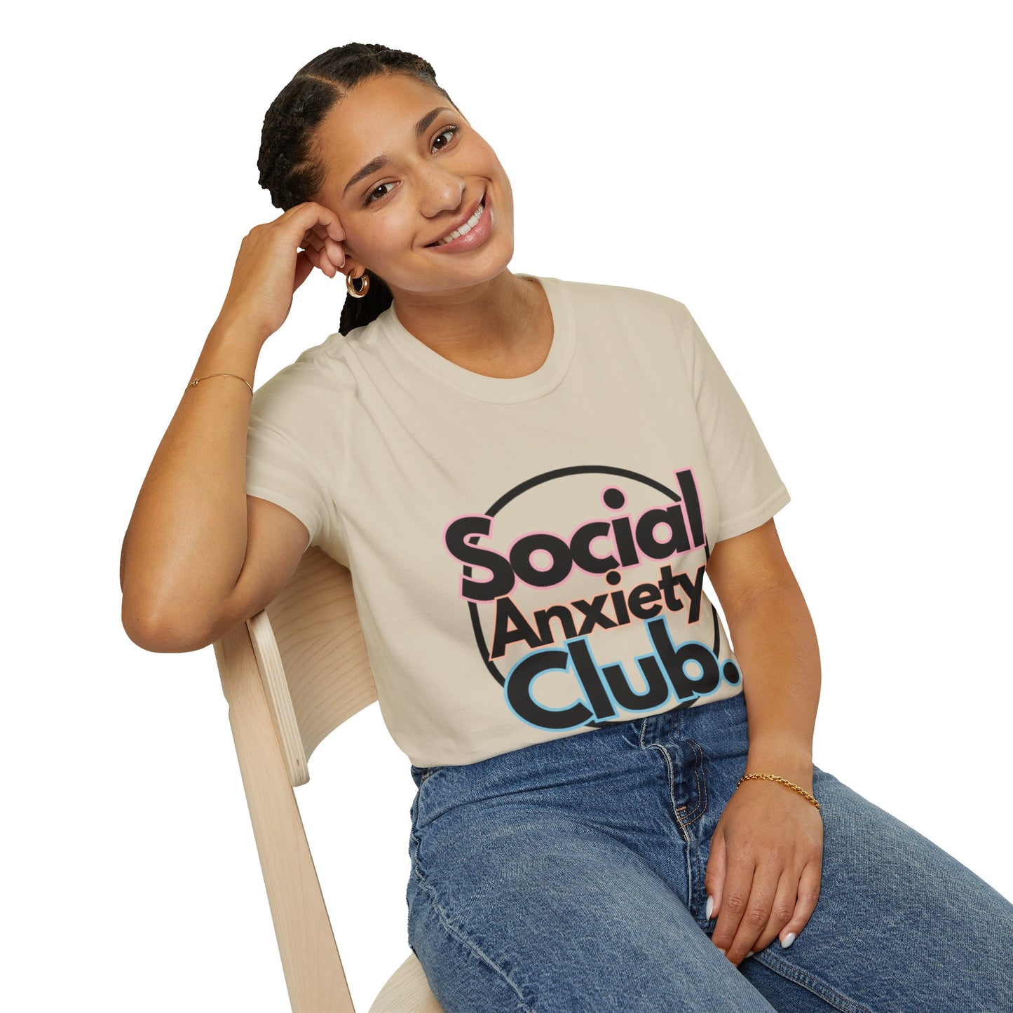 Social Anxiety Club Unisex Softstyle T-Shirt- Standard