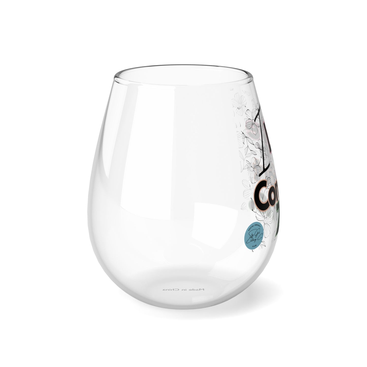 Comfort Zone Stemless Wine Glass, 11.75oz