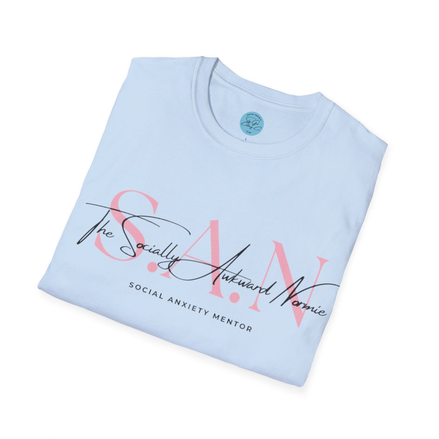 The Socially Awkward Normie Unisex Softstyle T-Shirt- Standard Logo