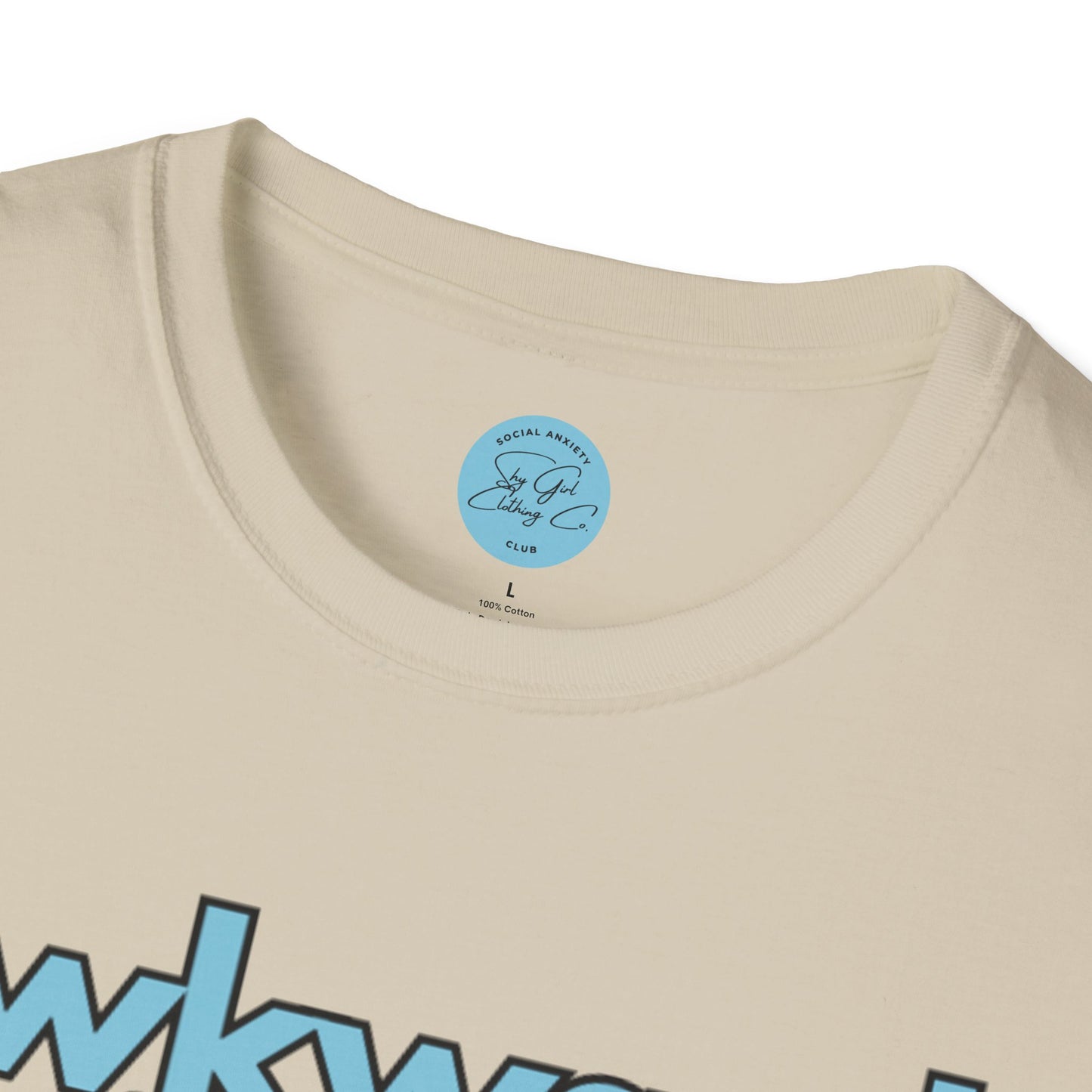 Awkward is my Norm Blue Unisex Softstyle T-Shirt- Floral