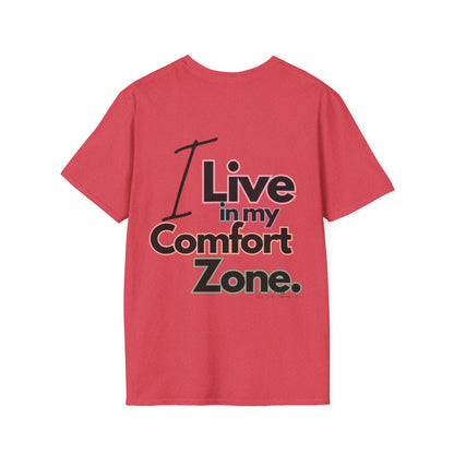 Comfort Zone Unisex Softstyle T-Shirt- Standard Colour Logo Back