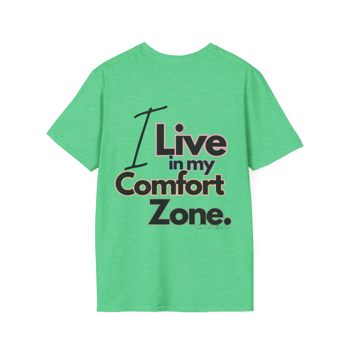 Comfort Zone Unisex Softstyle T-Shirt- Standard Colour Logo Back