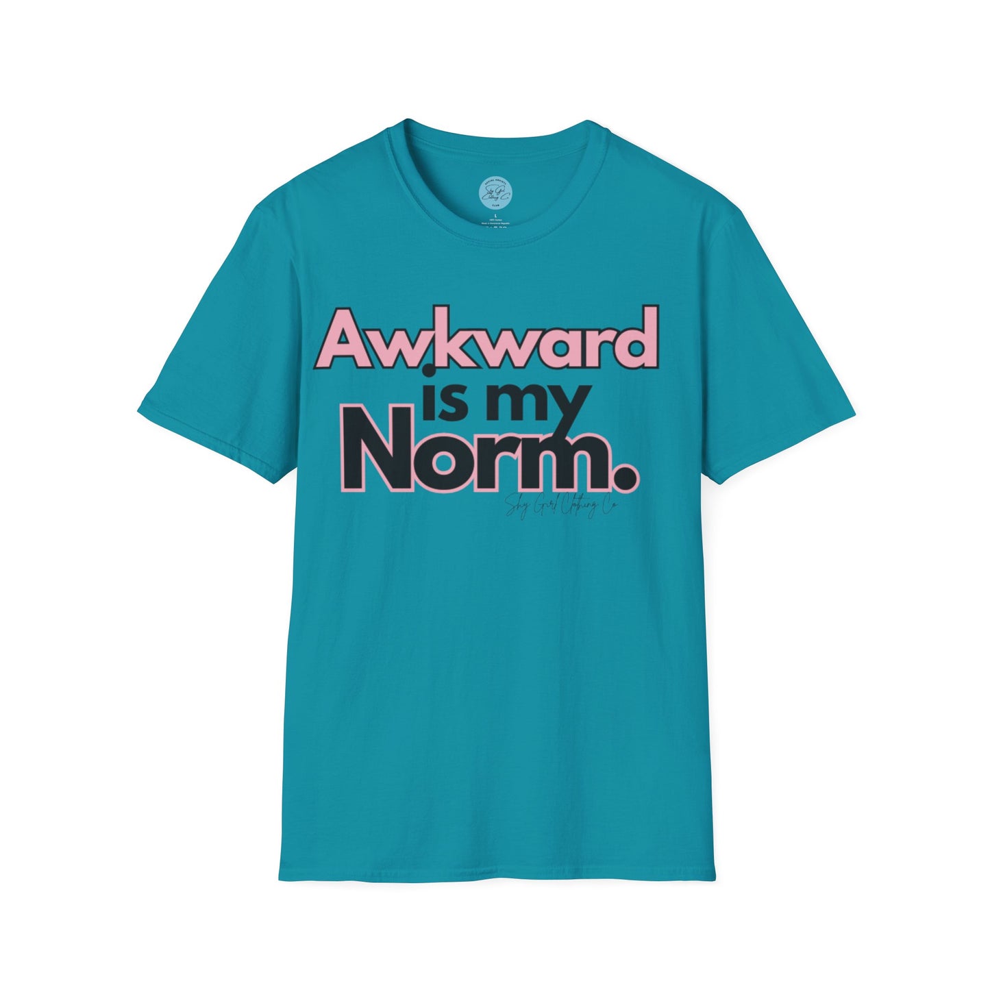 Awkward is my Norm Unisex Softstyle T-Shirt- Floral