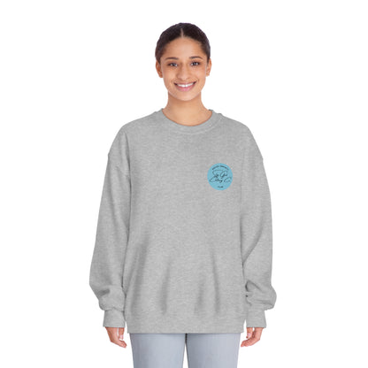 Being Socially Awkward Unisex DryBlend® Crewneck Sweatshirt- Standard Square Logo Back