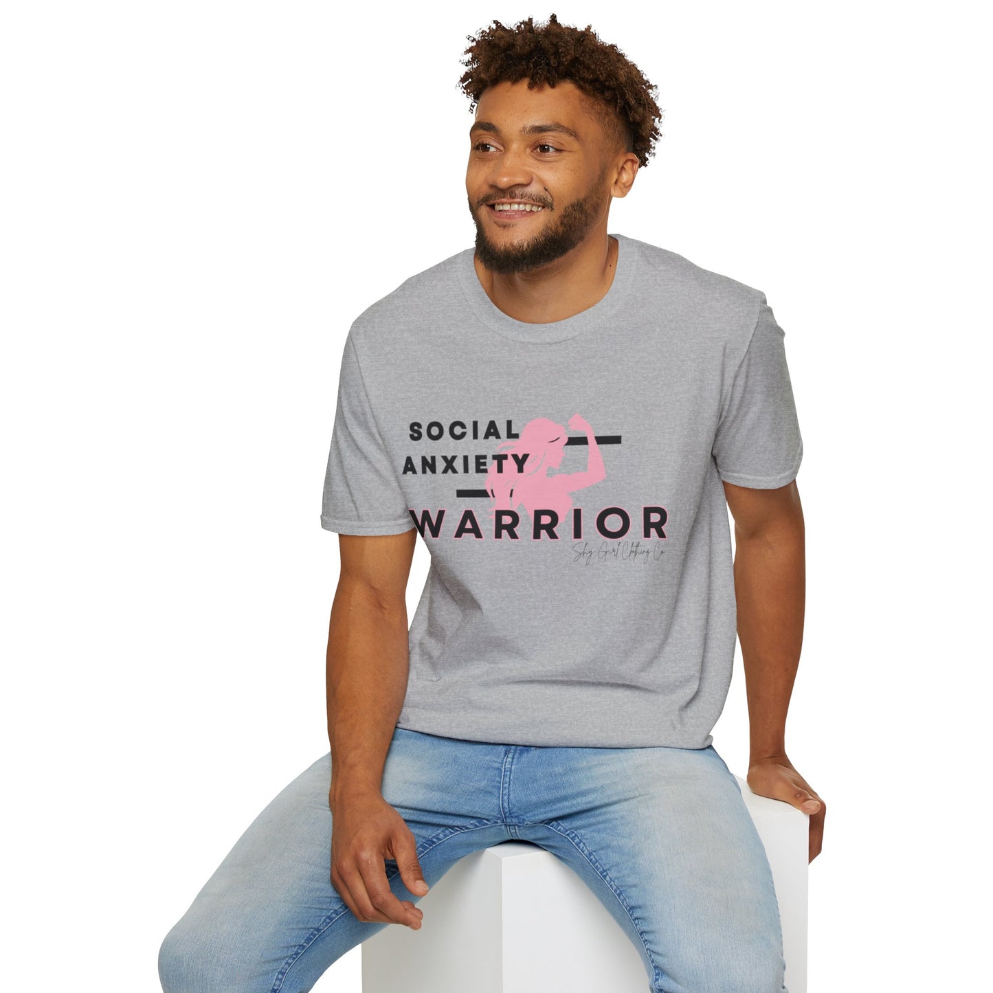 Social Anxiety Warrior Unisex Softstyle T-Shirt- Standard Girl Power