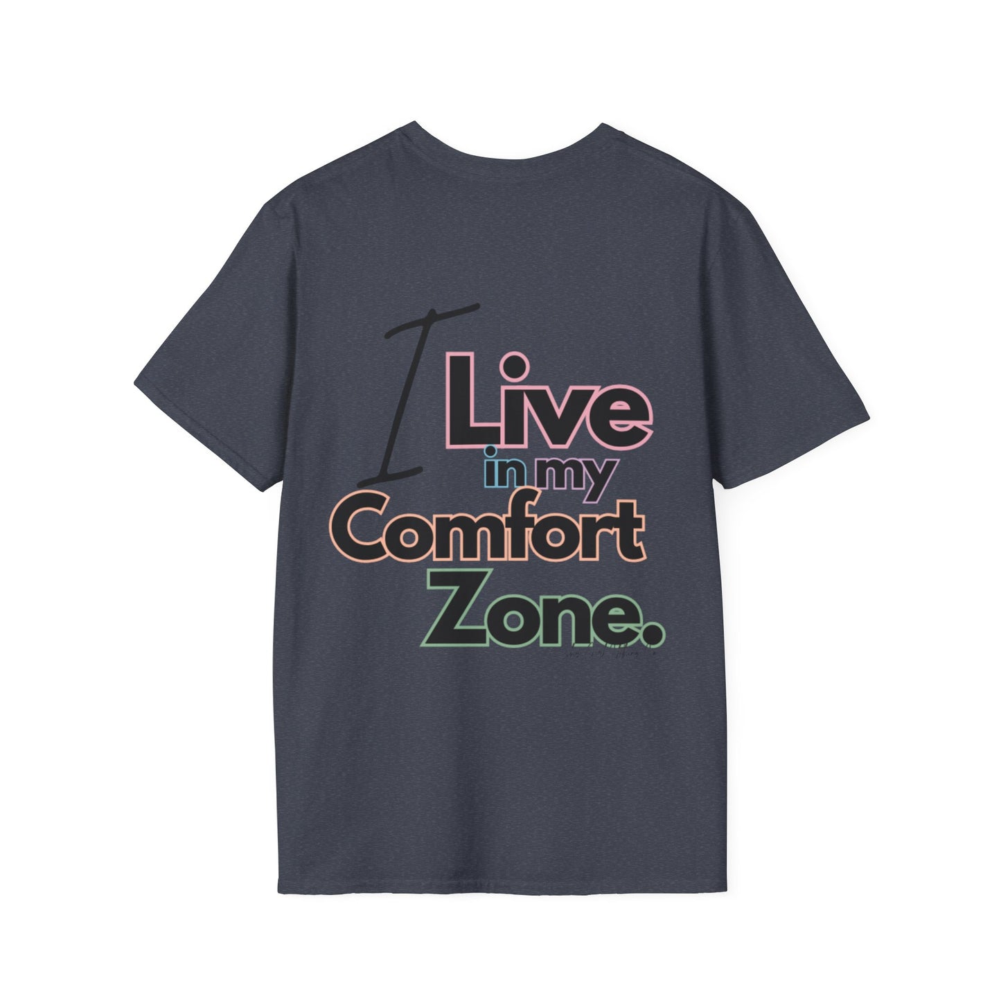 Comfort Zone Unisex Softstyle T-Shirt- Standard Colour Logo Back