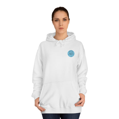 Let's Talk S.A. Unisex College Hoodie-Logo Back