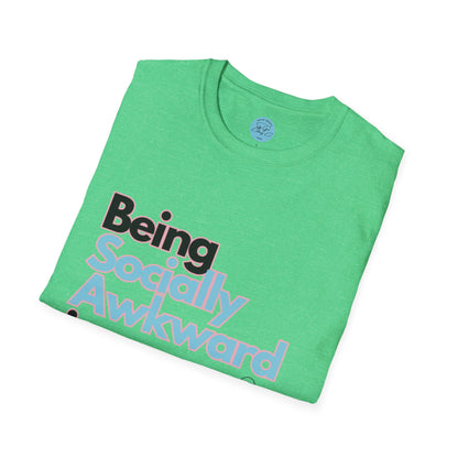 Being Socially Awkward is my Super Power Unisex Softstyle T-Shirt- Butterfly