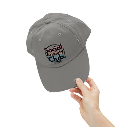 Social Anxiety Club Unisex Distressed Hat