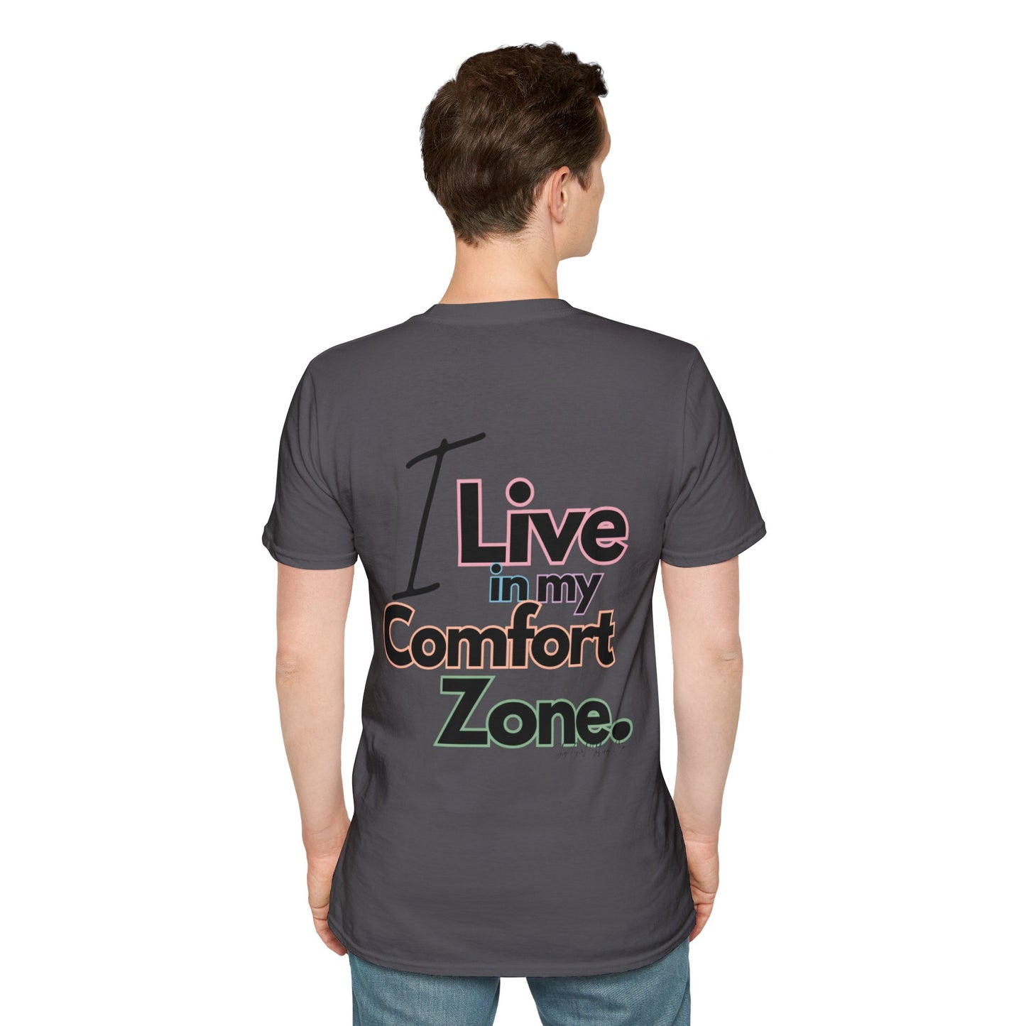Comfort Zone Unisex Softstyle T-Shirt- Standard Colour Logo Back