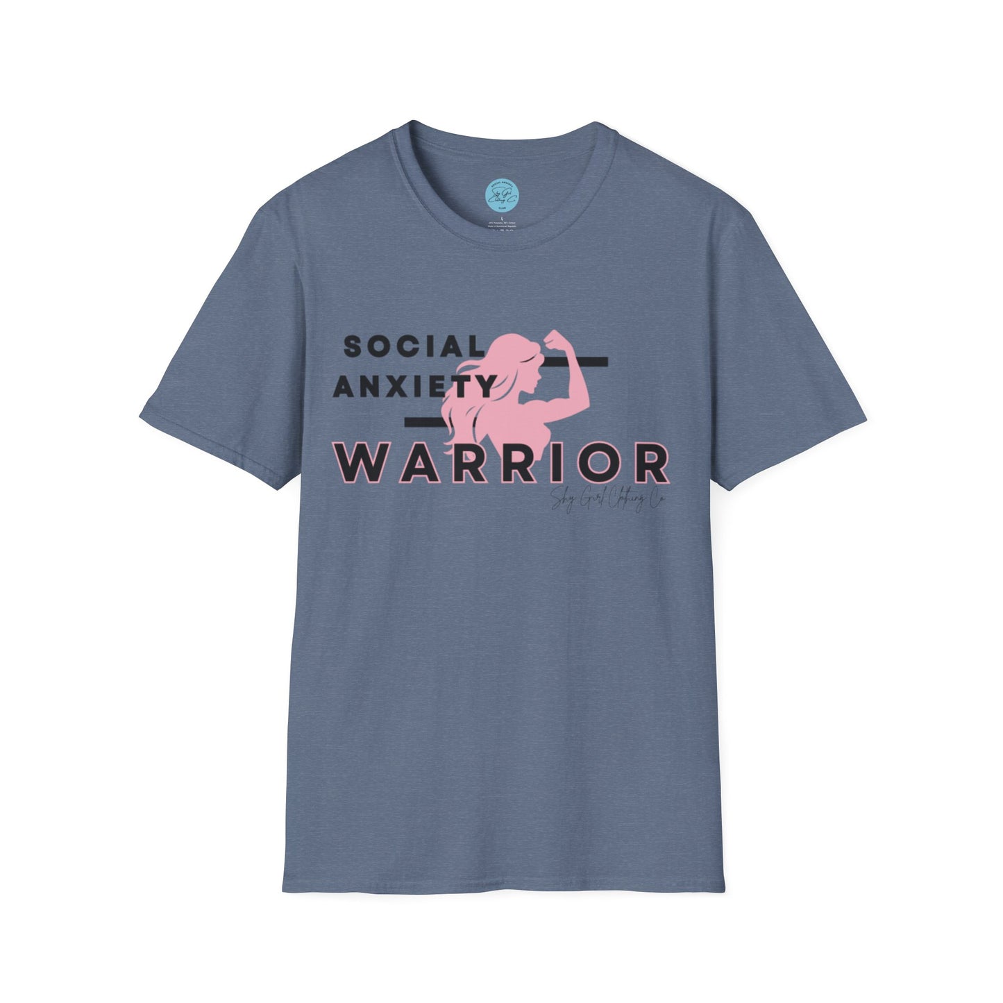 Social Anxiety Warrior Unisex Softstyle T-Shirt- Standard Girl Power