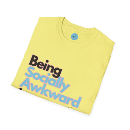Being Socially Awkward is my Super Power Unisex Softstyle T-Shirt- Butterfly