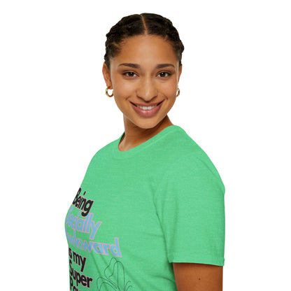 Being Socially Awkward is my Super Power Unisex Softstyle T-Shirt- Butterfly