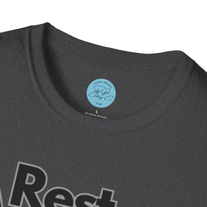 Rest Assured Unisex Softstyle T-Shirt- Standard Front