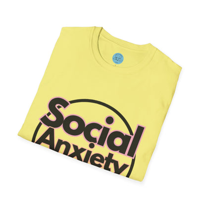 Social Anxiety Club Unisex Softstyle T-Shirt- Standard