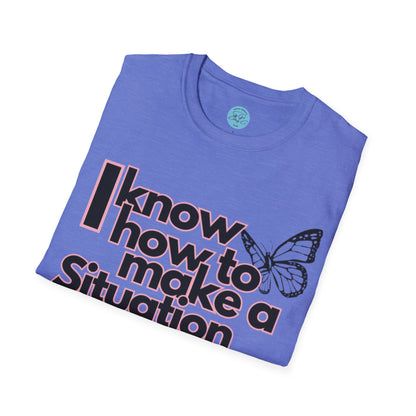 Awkward Situation Unisex Softstyle T-Shirt- Butterfly
