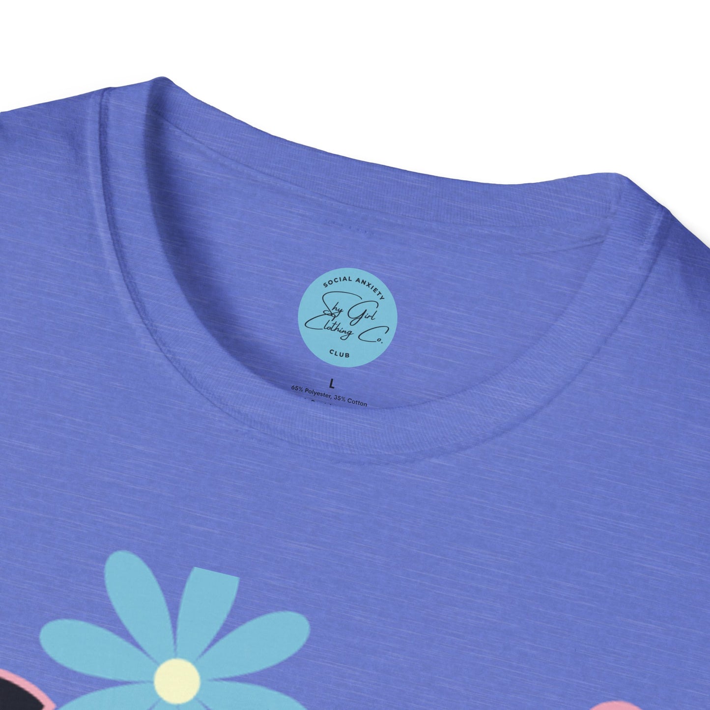 Social Anxiety Club Unisex Softstyle T-Shirt- Floral