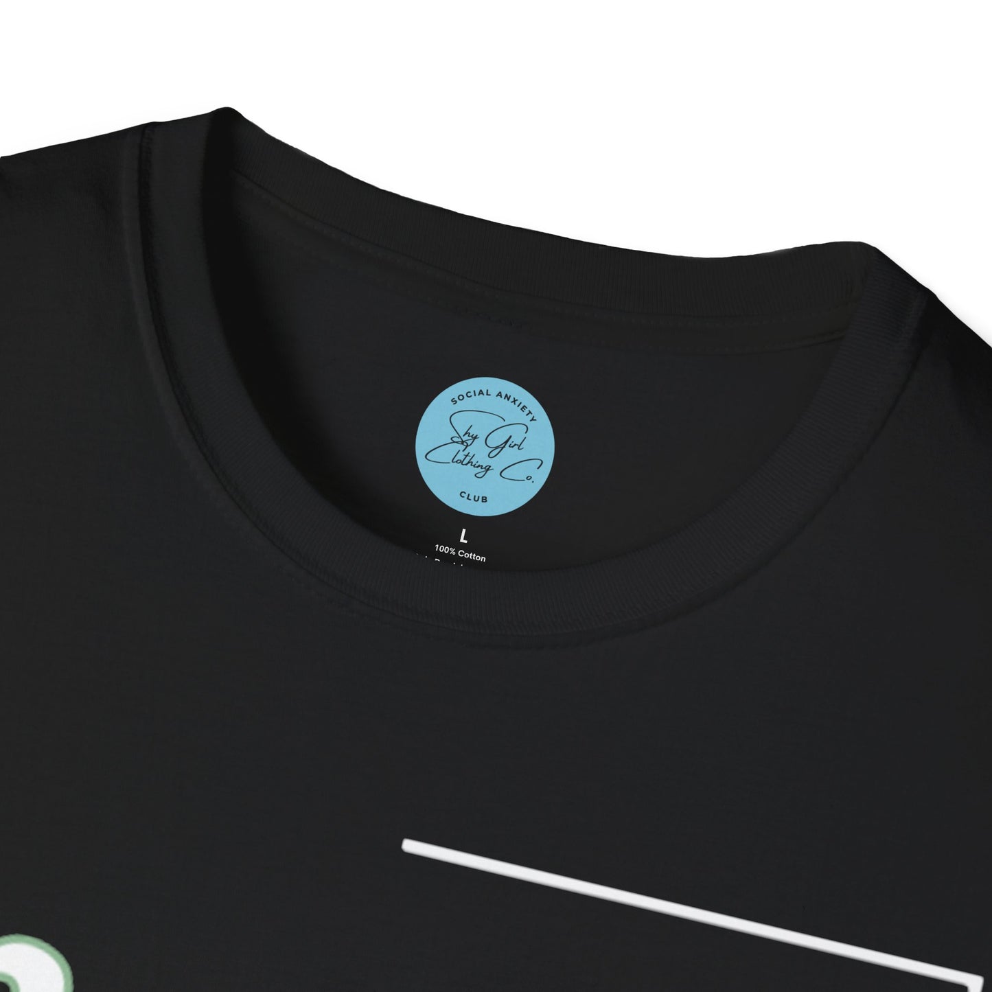 I'm Socially Awkward Unisex Softstyle T-Shirt-Logo White