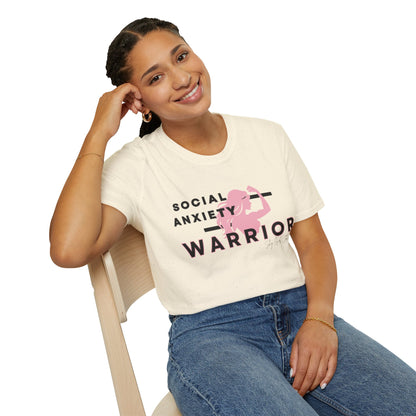 Social Anxiety Warrior Unisex Softstyle T-Shirt- Standard Girl Power