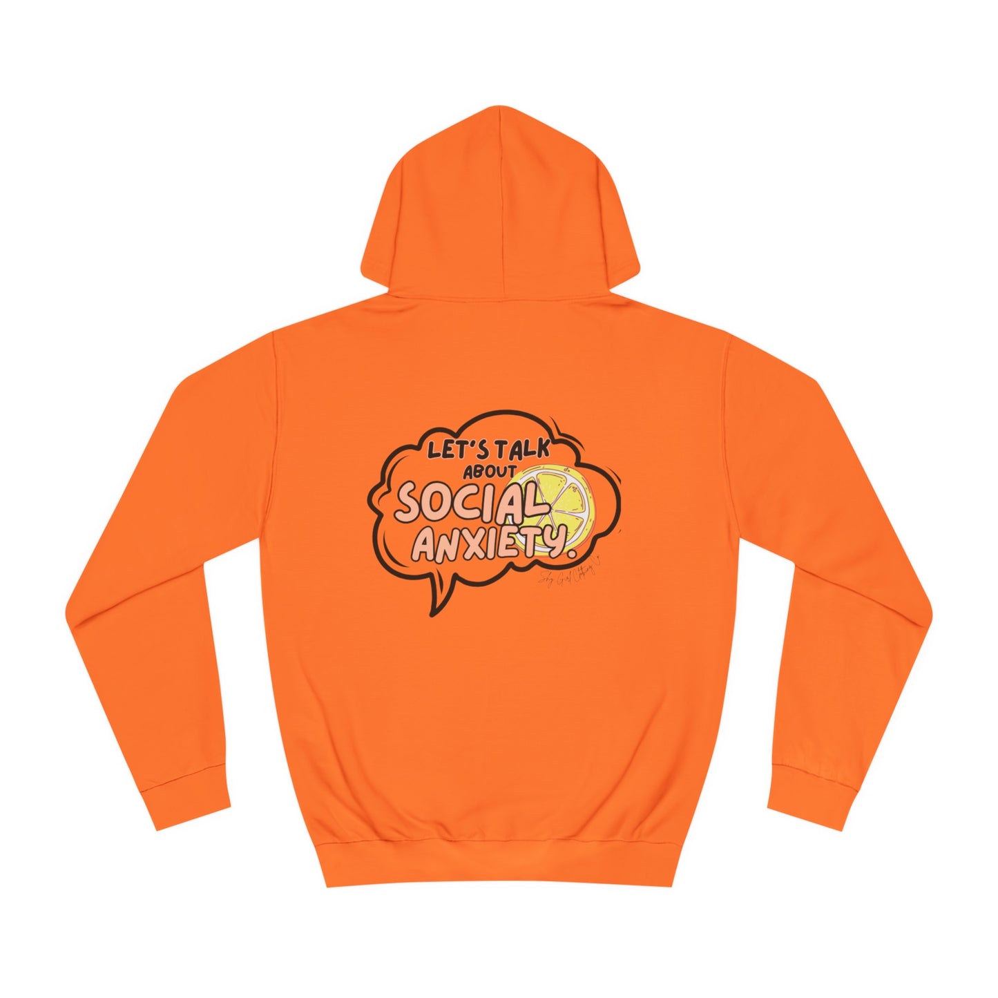 Let's Talk S.A. Unisex College Hoodie-Logo Back