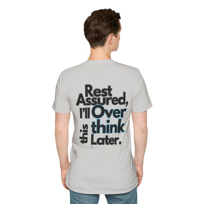 Rest Assured Unisex Softstyle T-Shirt- Standard Back