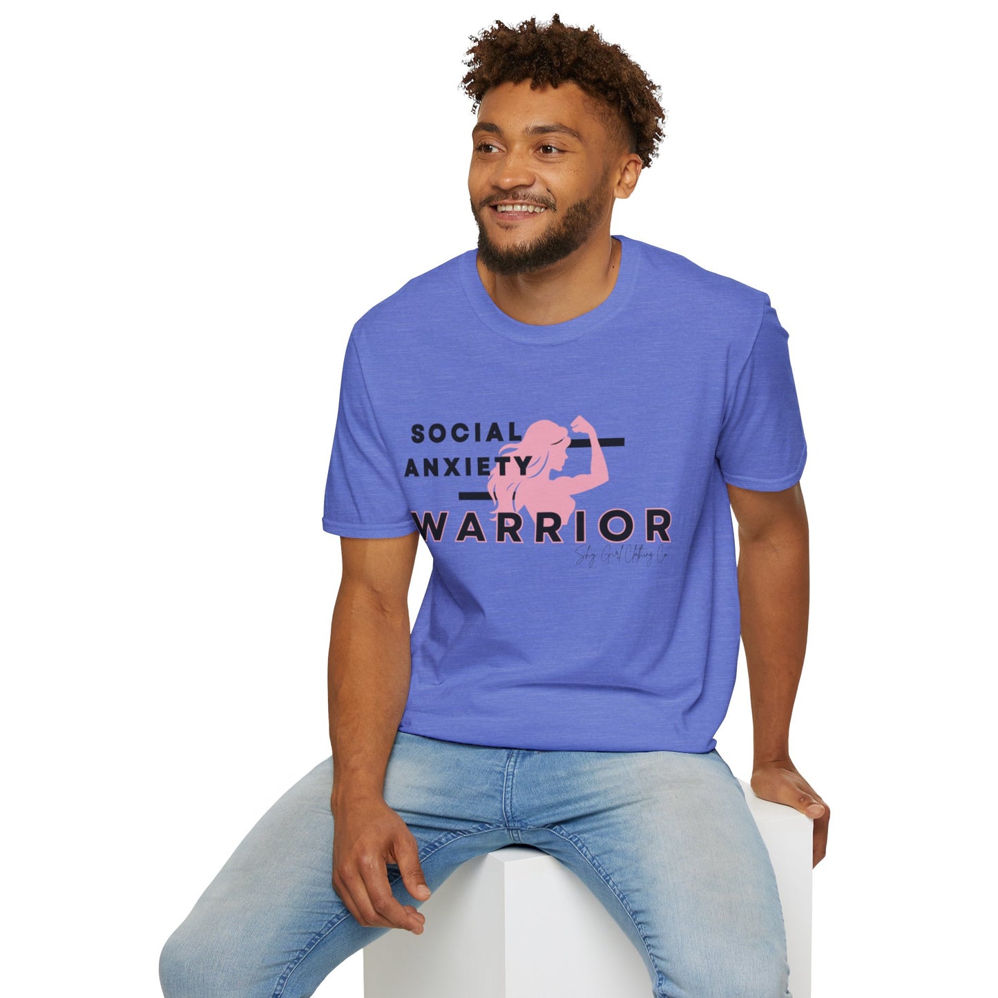 Social Anxiety Warrior Unisex Softstyle T-Shirt- Standard Girl Power