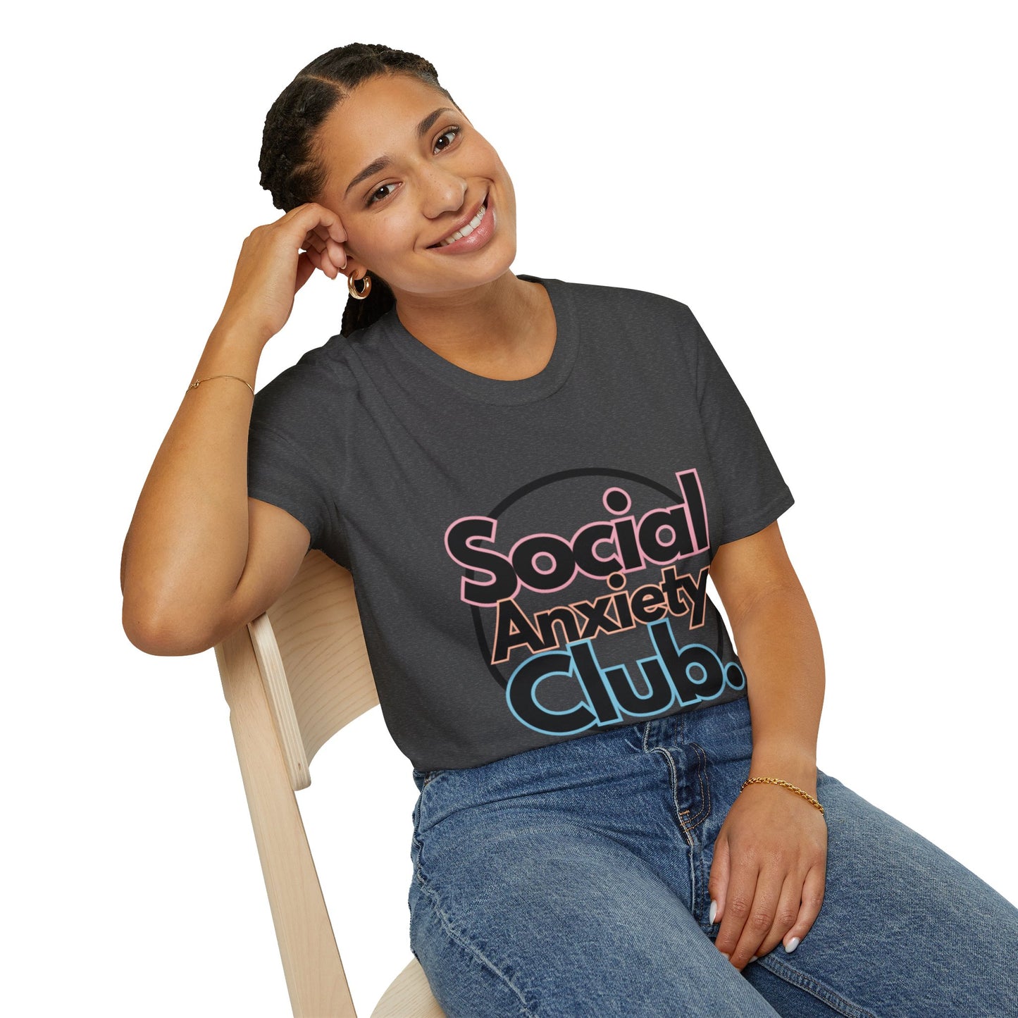 Social Anxiety Club Unisex Softstyle T-Shirt- Standard