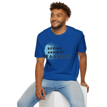 Social Anxiety Warrior Unisex Softstyle T-Shirt- Standard Logo
