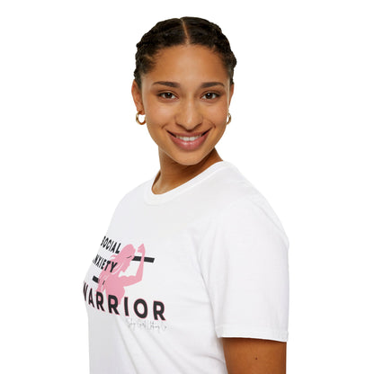 Social Anxiety Warrior Unisex Softstyle T-Shirt- Standard Girl Power