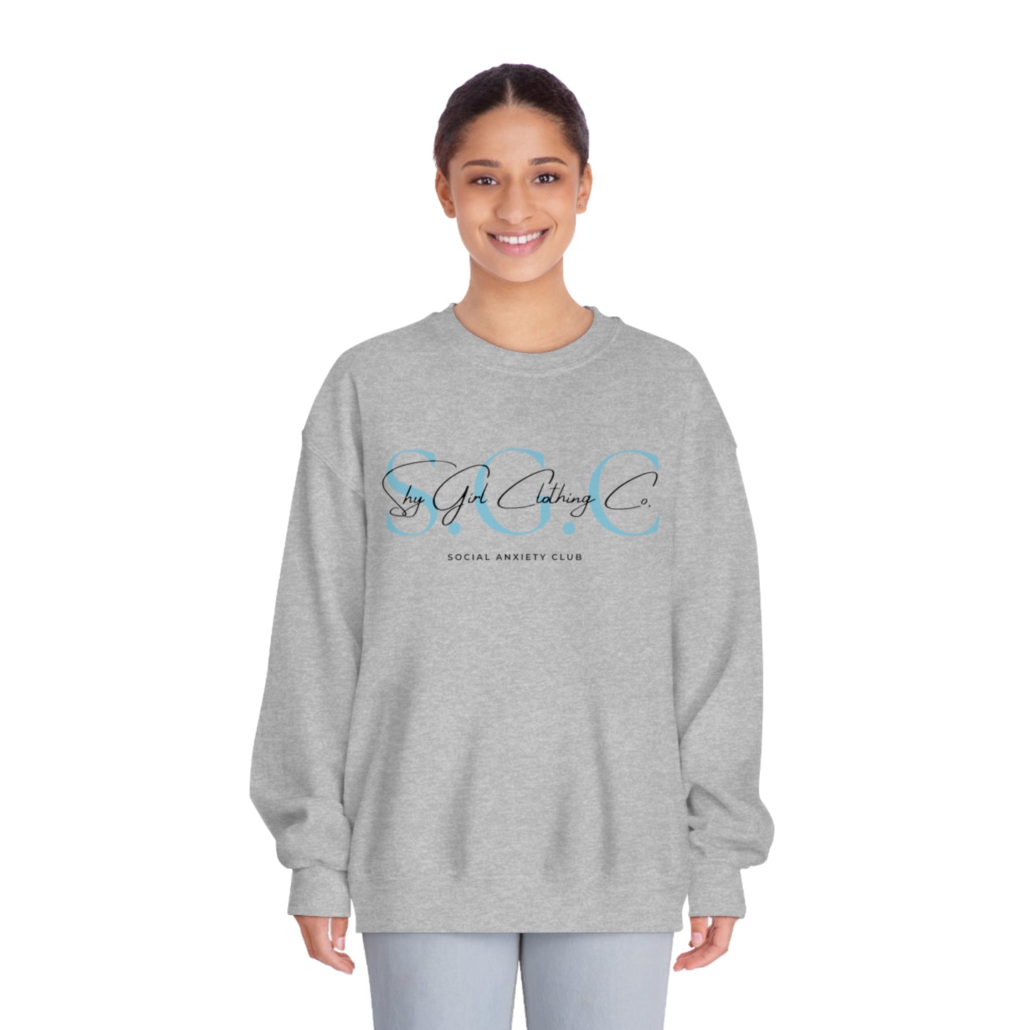 Shy Girl Clothing Co. Logo Unisex DryBlend® Crewneck Sweatshirt- Standard