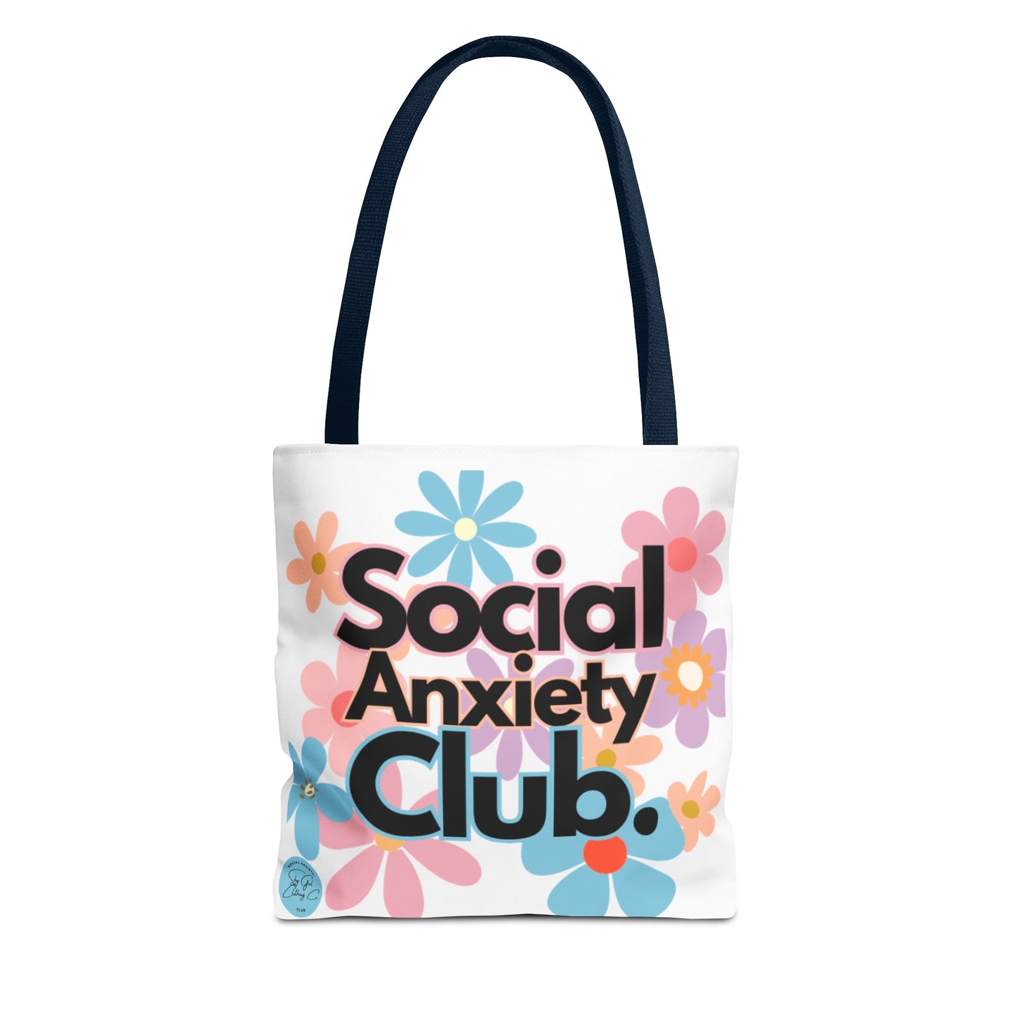 Social Anxiety Club Tote Bag- Floral