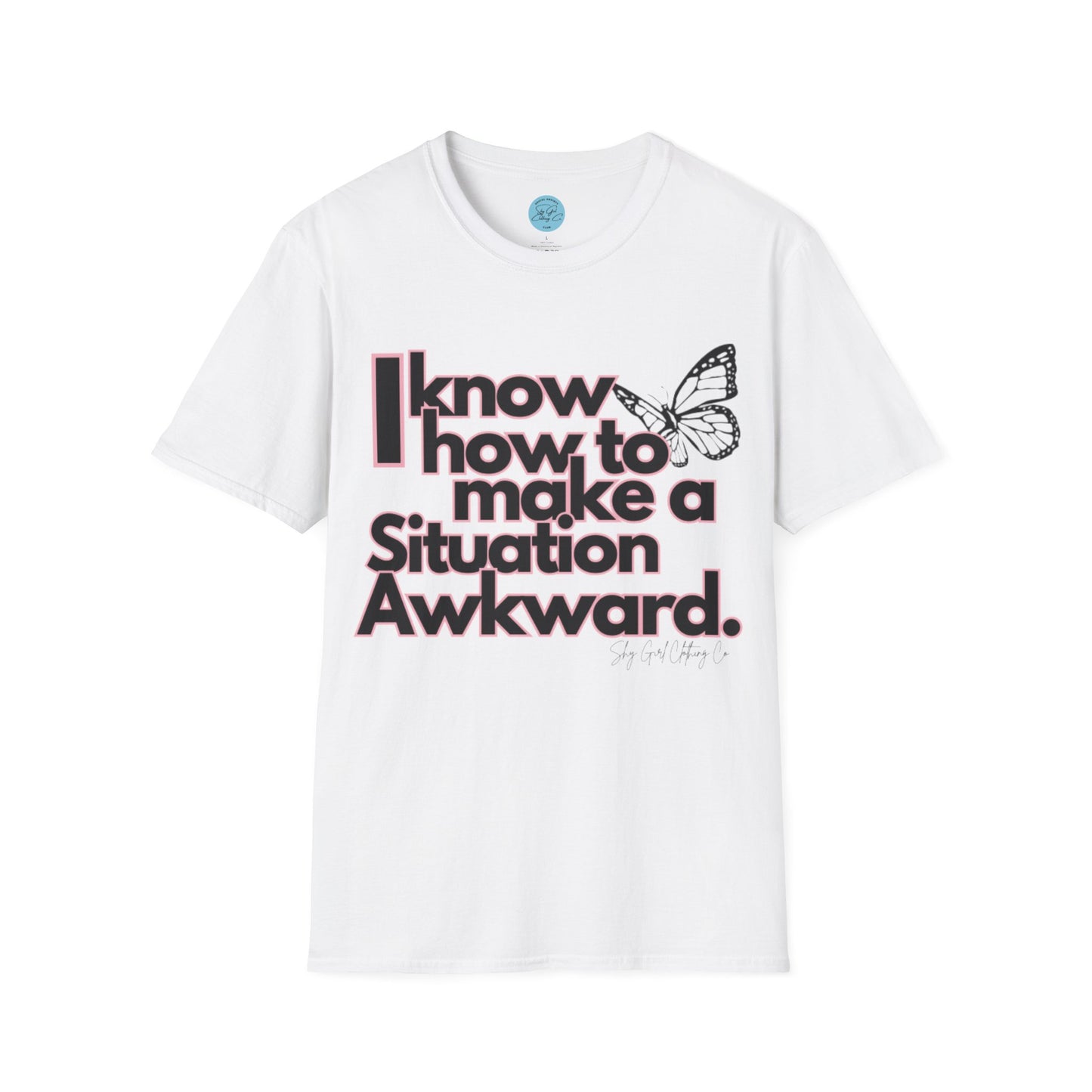 Awkward Situation Unisex Softstyle T-Shirt- Butterfly