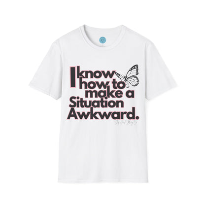 Awkward Situation Unisex Softstyle T-Shirt- Butterfly