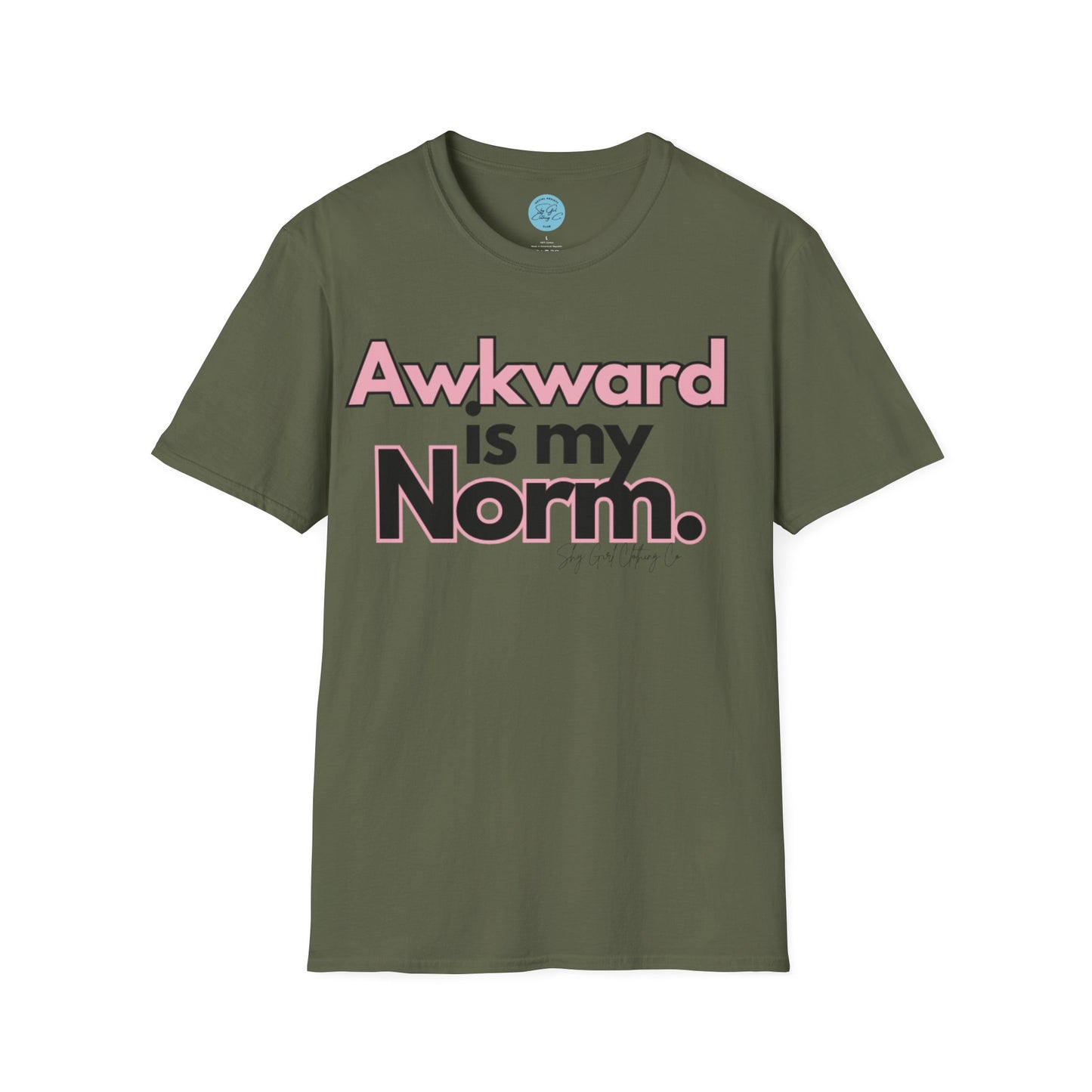 Awkward is my Norm Unisex Softstyle T-Shirt- Floral
