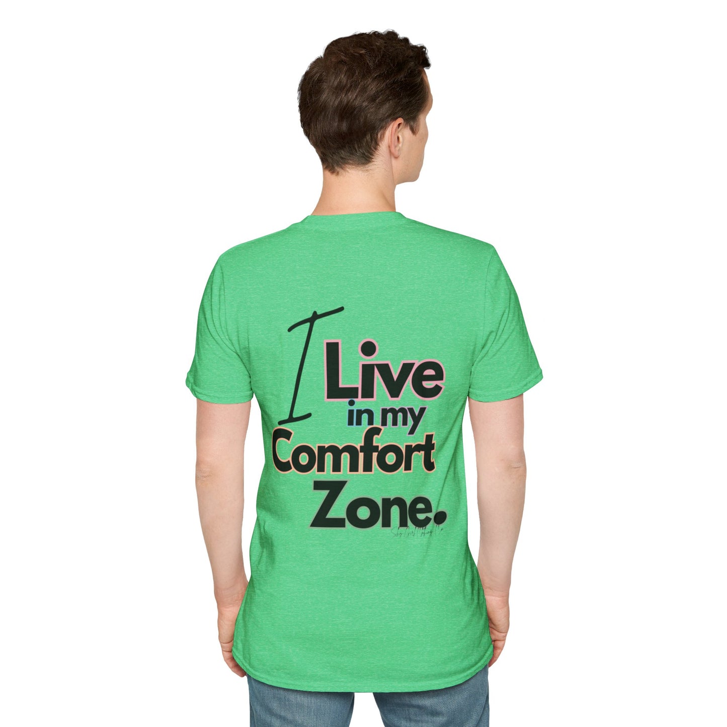 Comfort Zone Unisex Softstyle T-Shirt- Standard Colour Logo Back