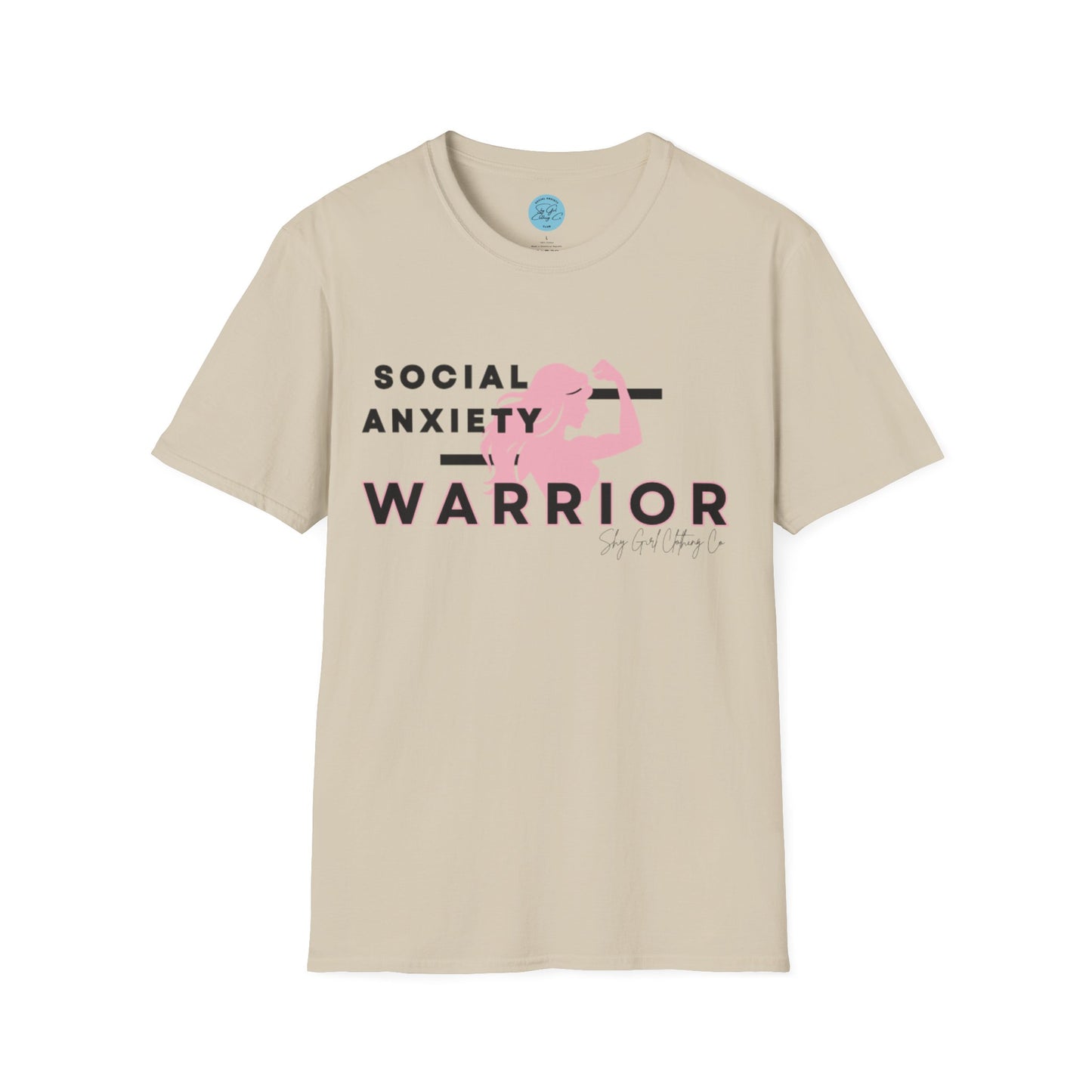 Social Anxiety Warrior Unisex Softstyle T-Shirt- Standard Girl Power
