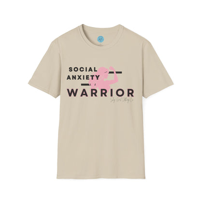 Social Anxiety Warrior Unisex Softstyle T-Shirt- Standard Girl Power