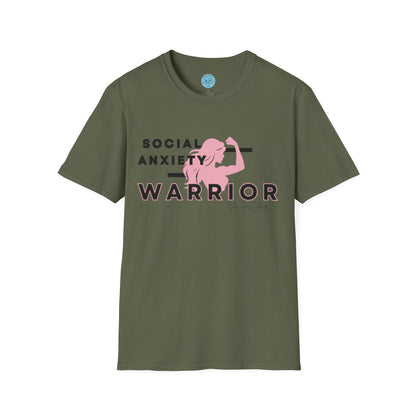 Social Anxiety Warrior Unisex Softstyle T-Shirt- Standard Girl Power