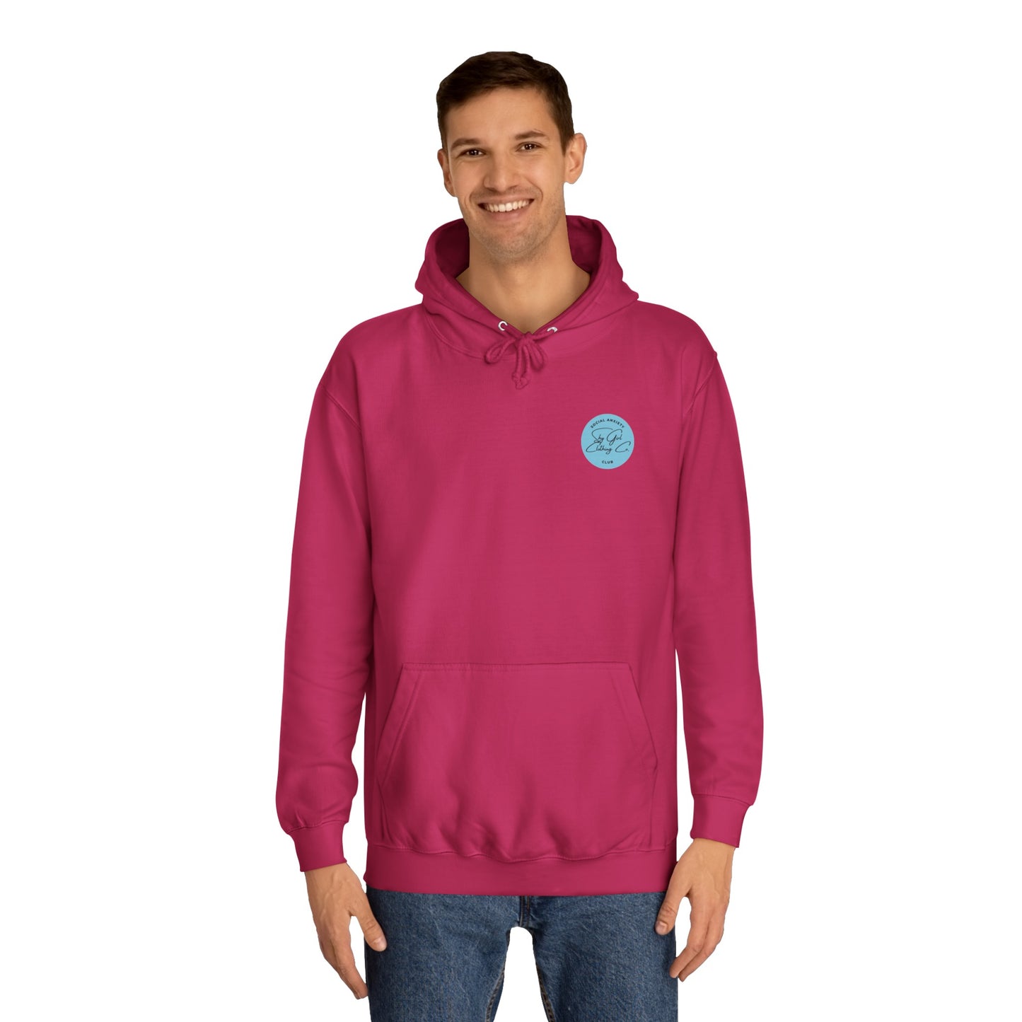Let's Talk S.A. Unisex College Hoodie-Logo Back