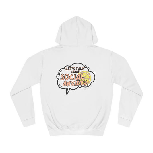 Let's Talk S.A. Unisex College Hoodie-Logo Back