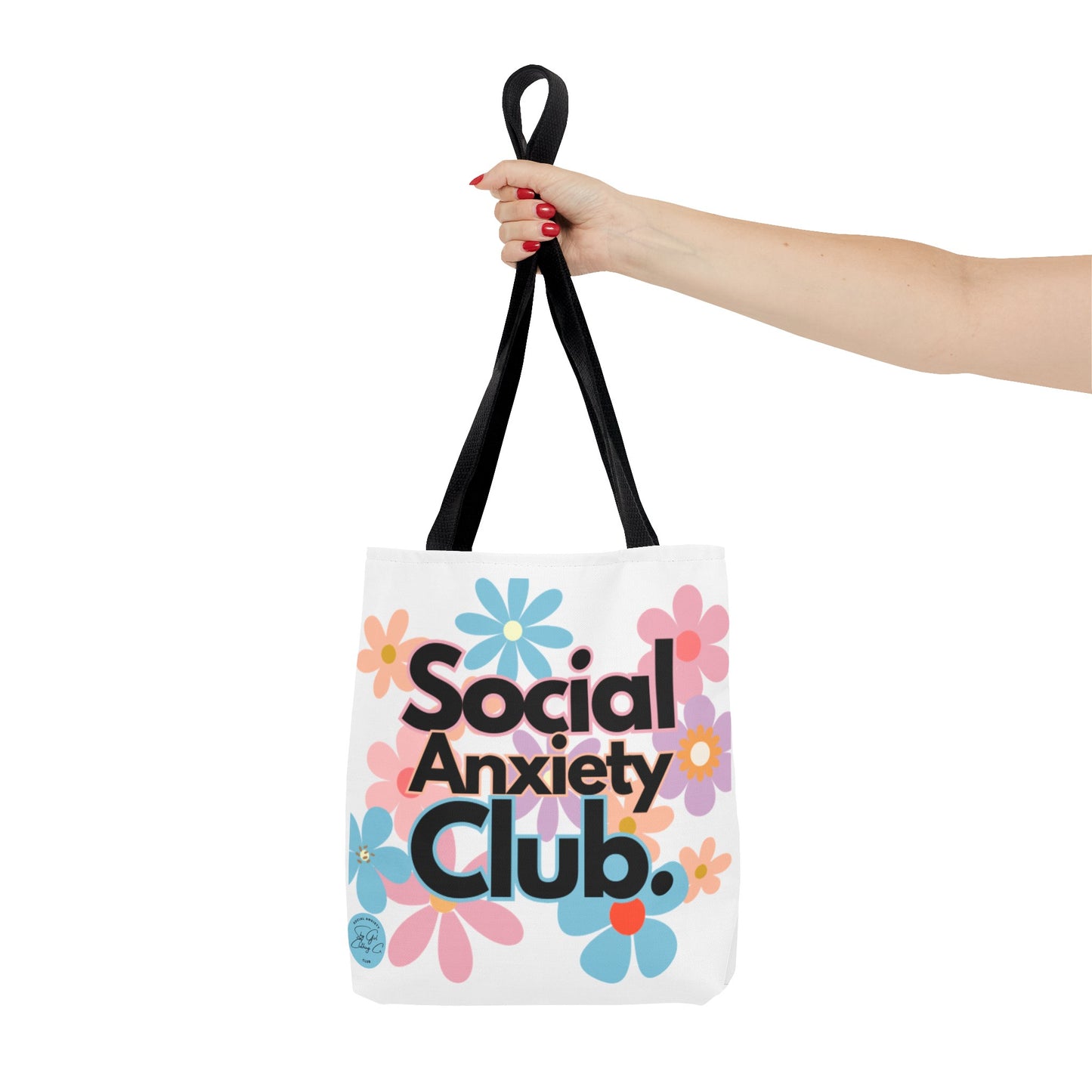 Social Anxiety Club Tote Bag- Floral