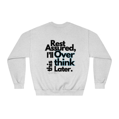 Rest Assured Unisex DryBlend® Crewneck Sweatshirt- Standard Logo Back