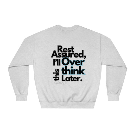 Rest Assured Unisex DryBlend® Crewneck Sweatshirt- Standard Logo Back