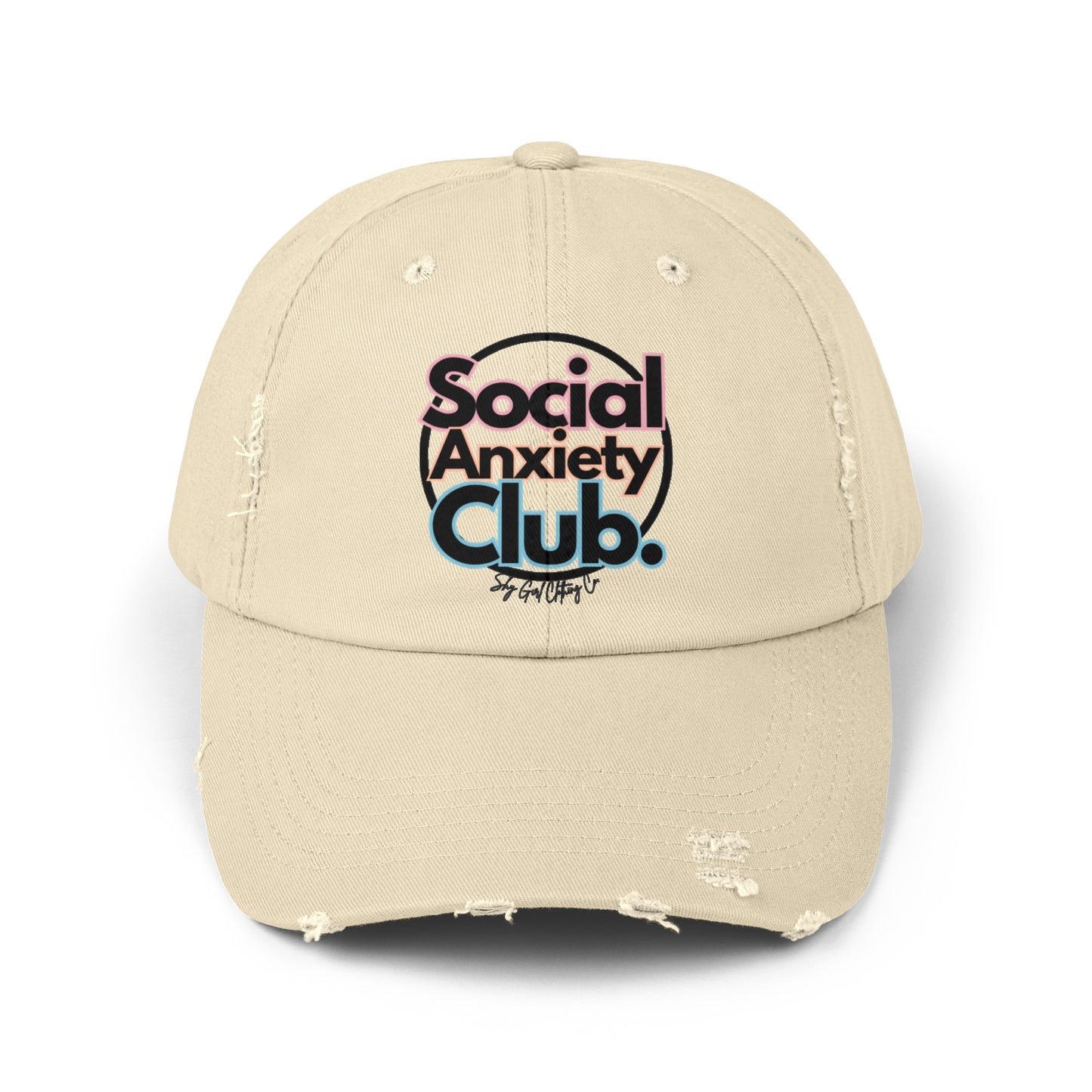 Social Anxiety Club Unisex Distressed Hat