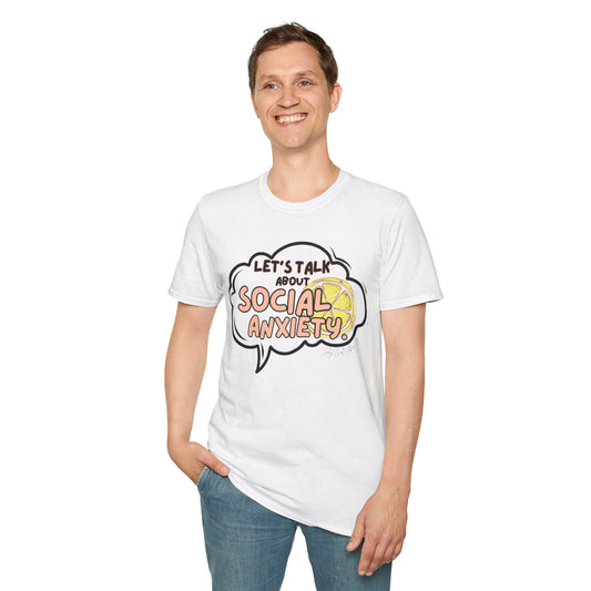 Let's Talk About S.A. Unisex Softstyle T-Shirt- Logo Front
