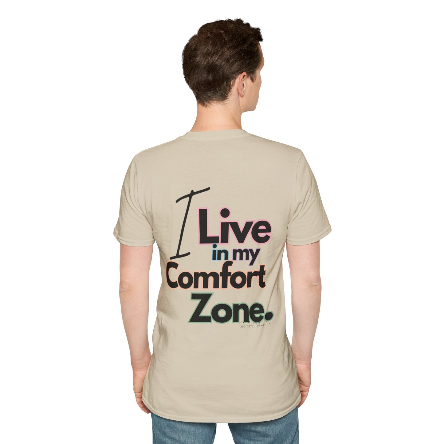 Comfort Zone Unisex Softstyle T-Shirt- Standard Colour Logo Back